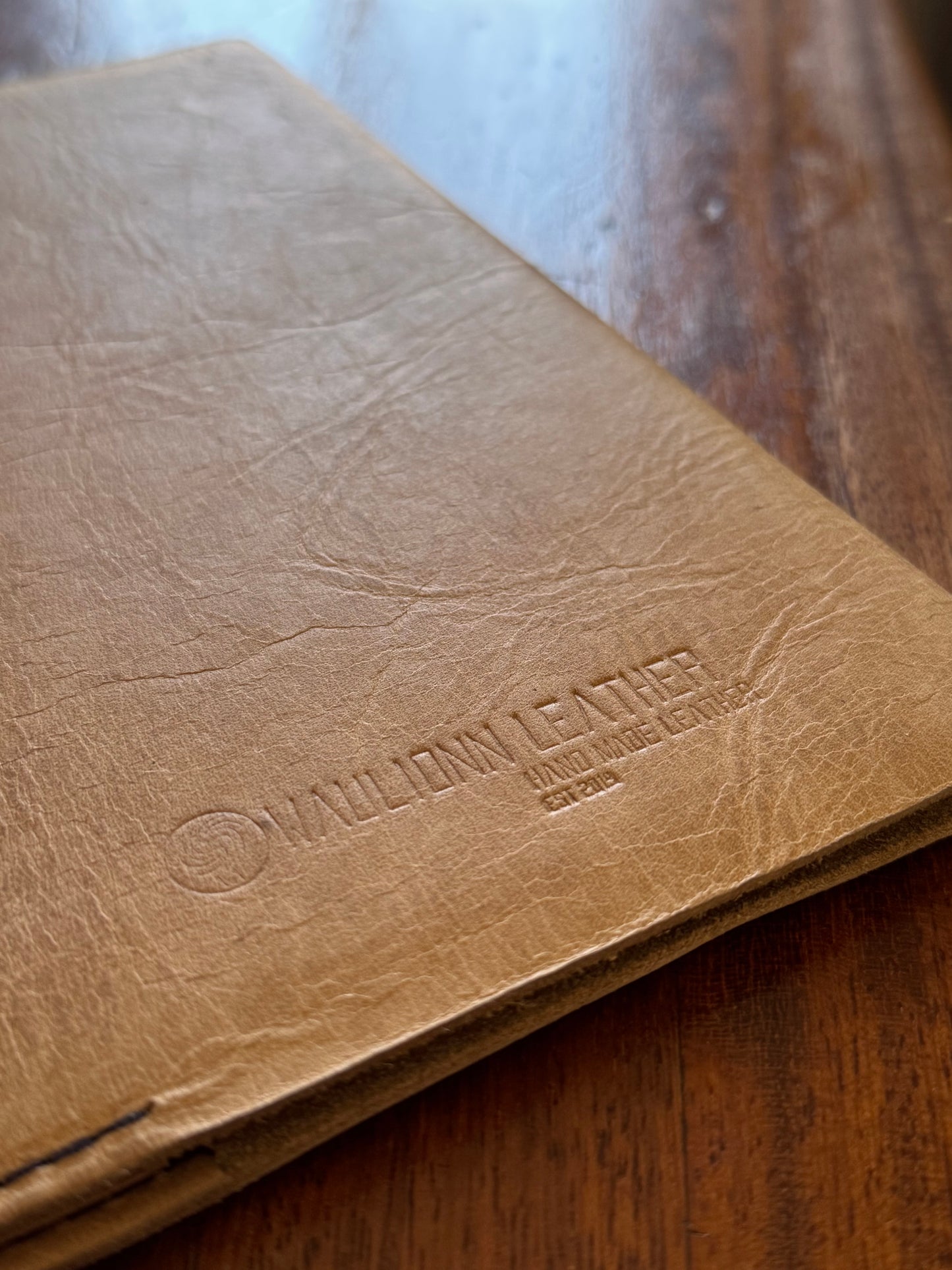 A5 leer notaboek omhulsel