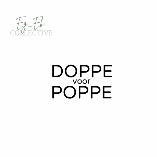 "Doppe voor poppe" t-hemp