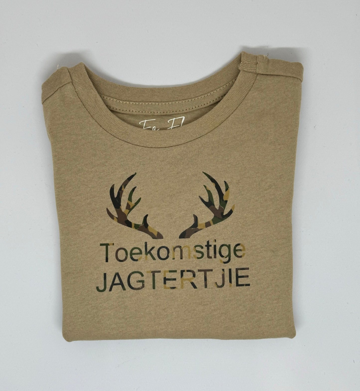 "Toekomstige jagtertje" kinder t-hemp